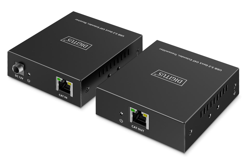 USB Extender over Cat.6A up to 100 m with Hub