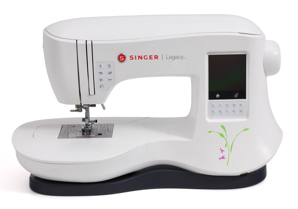 Singer Sewing Machine Legacy 440C, 200 Stitch Patterns, LCD Display, 800 SPM, White