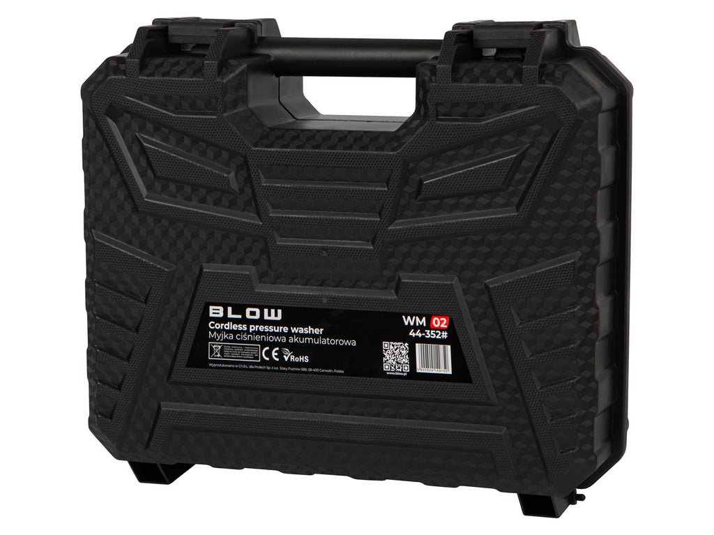 BLOW WM-02 Cordless Pressure Washer, 21V, 260W, 26 Bar, Portable Cleaning Solution