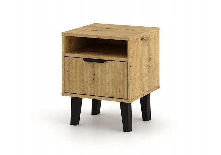 SCANDI 1S Slim Nightstand Artisan Oak
