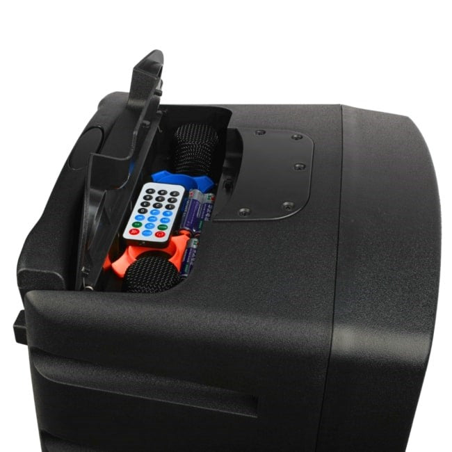 V-TONE BQ12 GO MP3 - Active Speaker, Rechargeable, Bluetooth TWS, USB, SD, AUX, Remote Control, 2x Microphones