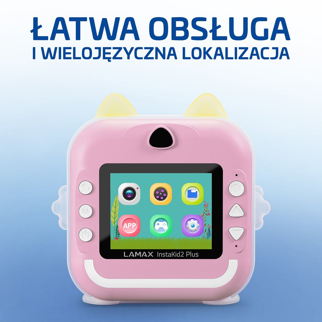 Kids’ camera LAMAX InstaKid2 Plus  pink