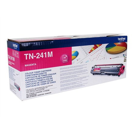 Brother TN-241 M Magenta Toner Cartridge 1400 Pages