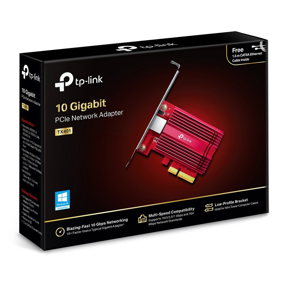 TP-Link TX401 10 Gigabit PCI Express Network Card Internal Ethernet