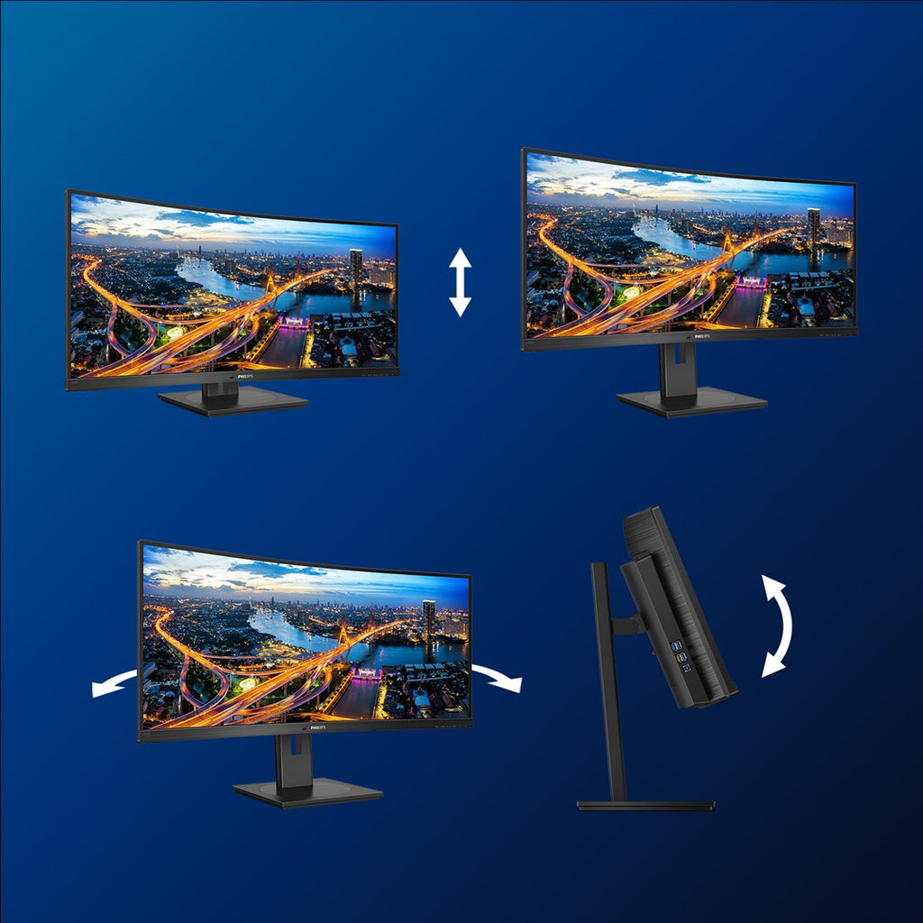 Philips B Line 346B1C/00 Monitor 34" Quad HD 3440x1440 LCD Black