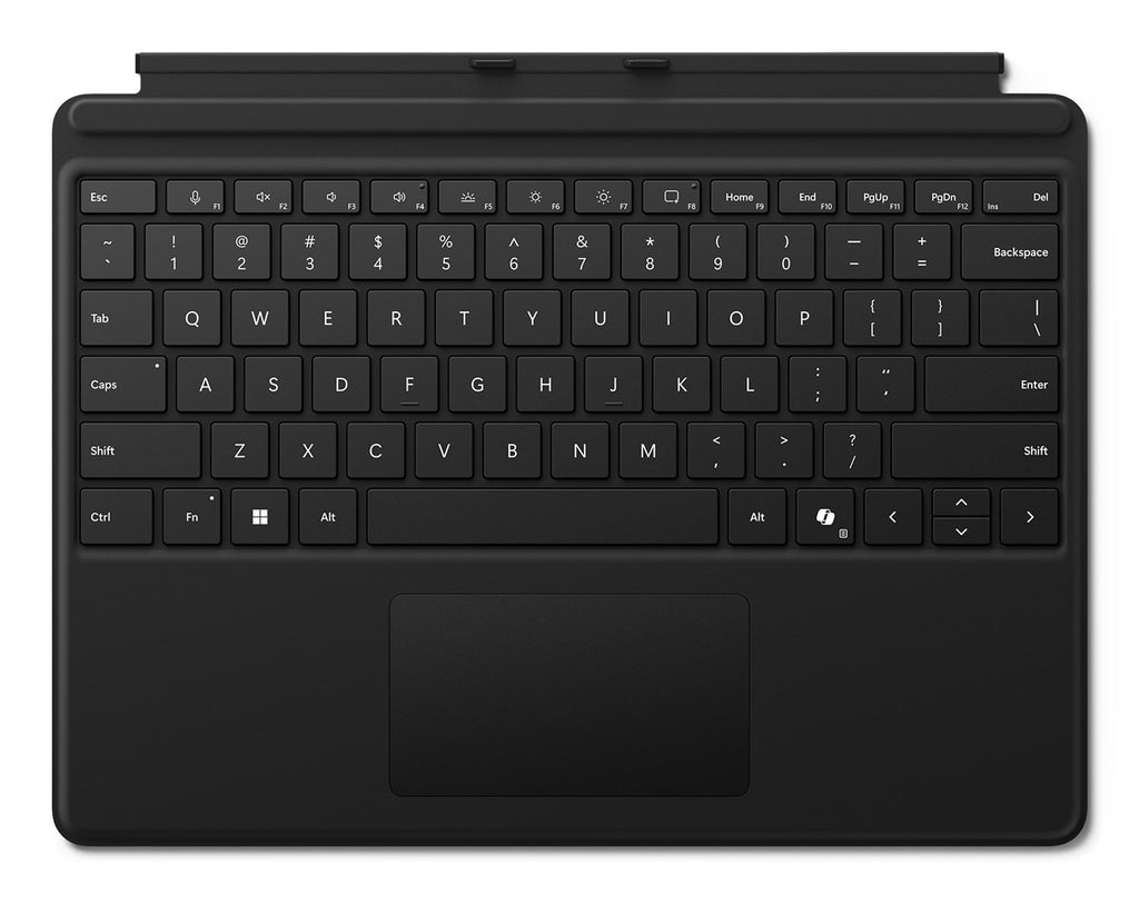 Microsoft - Tastatur - mit Beschleunigungsmesser, Touchpad - QWERTZ - Deutsch - black - für Surface Pro (EP2-00398)