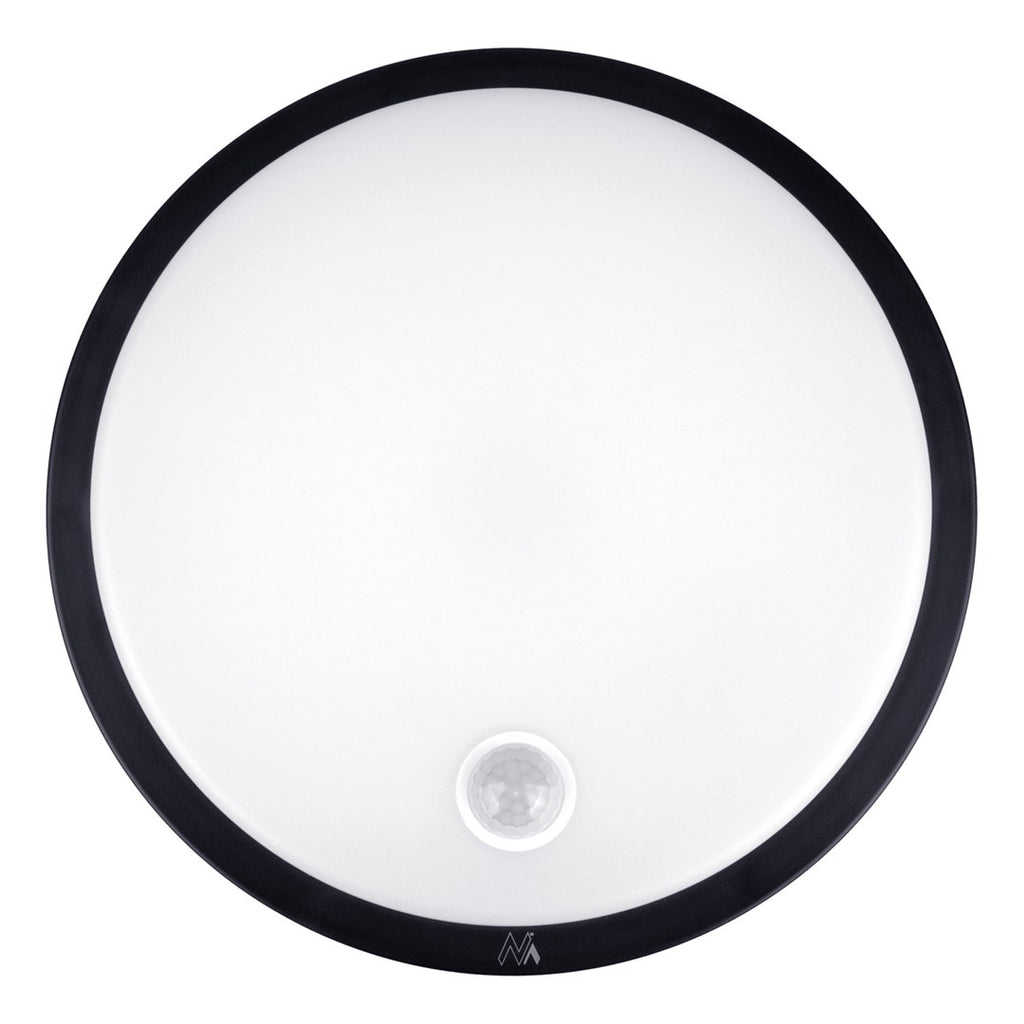 Maclean LED Lamp MCE525 B 10W 1000lm IP65 Black PIR Sensor Neutral Color