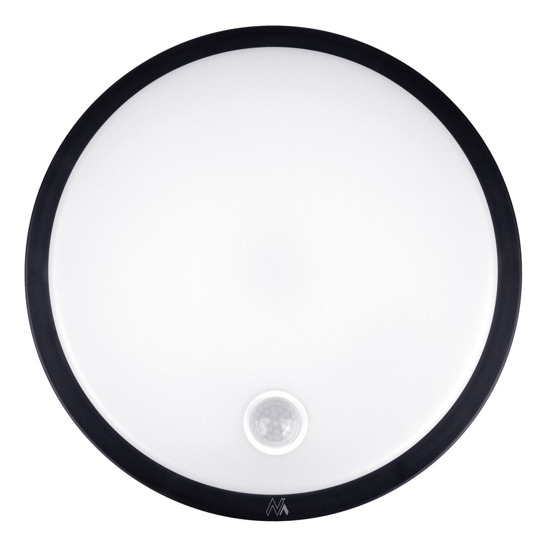 Maclean LED Lamp MCE525 B 10W 1000lm IP65 Black PIR Sensor Neutral Color