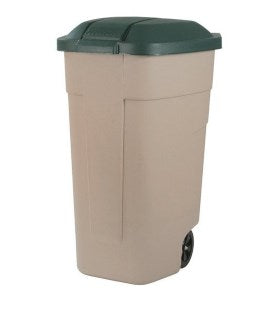 CURVER Bin 110 L Rectangular Beige Green Manual Model 3012400003007
