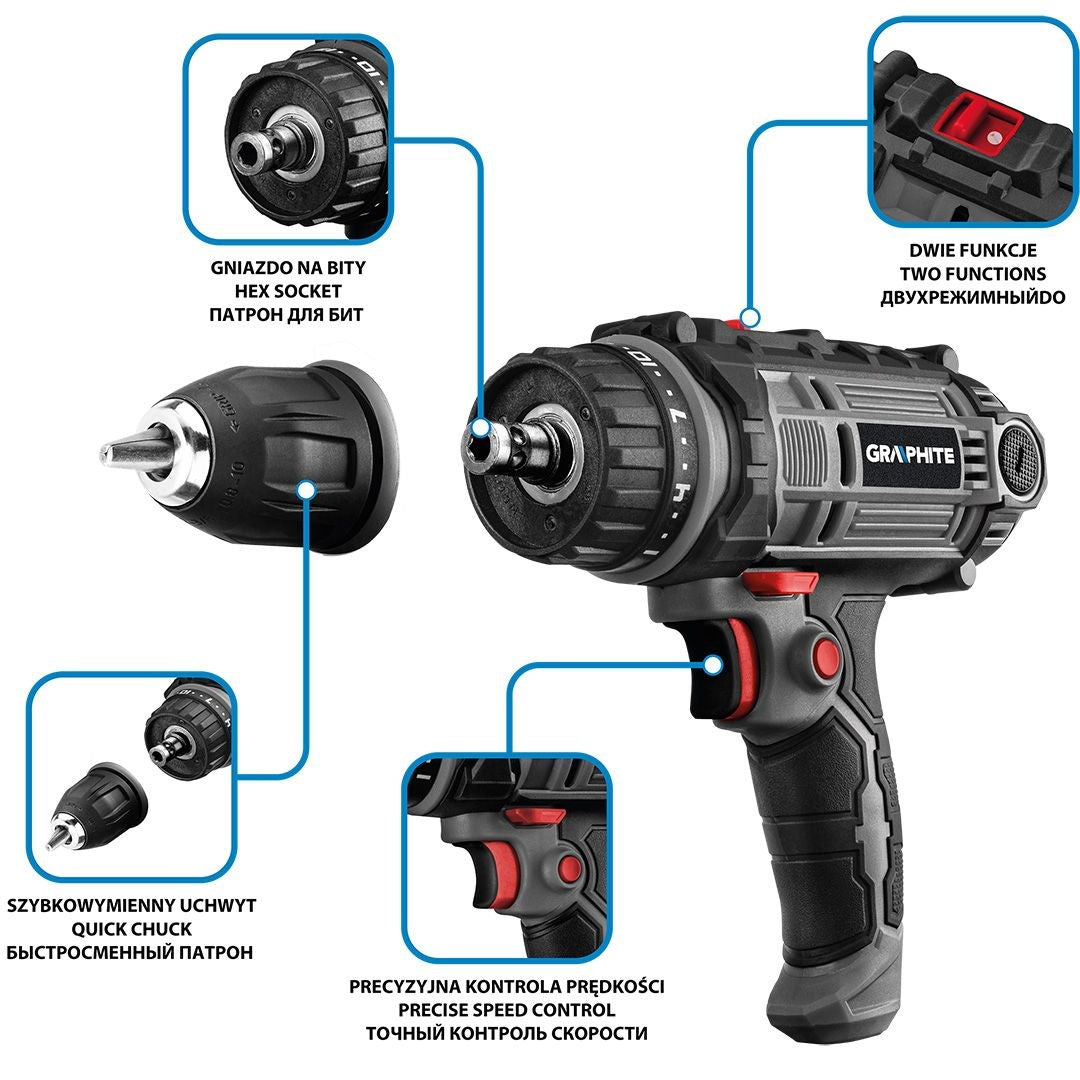 GRAPHITE Power Screwdriver/Impact Driver 3120 g 58G793