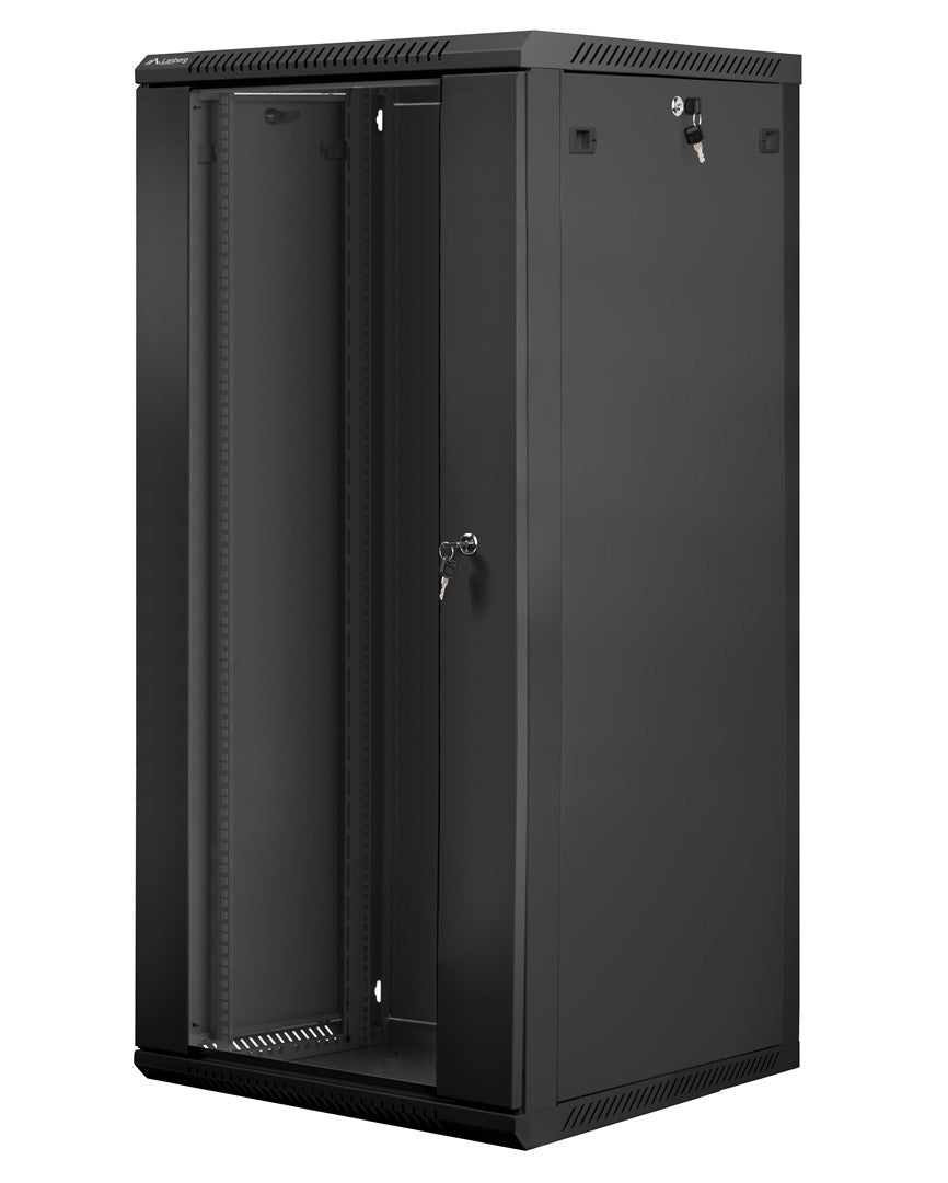 Lanberg WF01-6627-10B Rack Cabinet 27U Wall Mounted Black