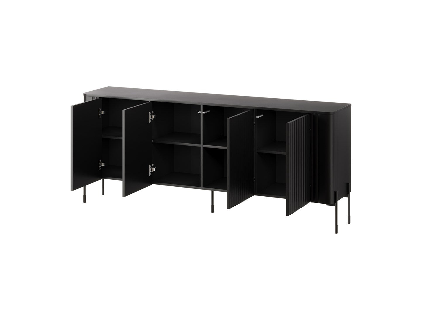 Cama VERA Chest of Drawers 190x40x80 Black Matt