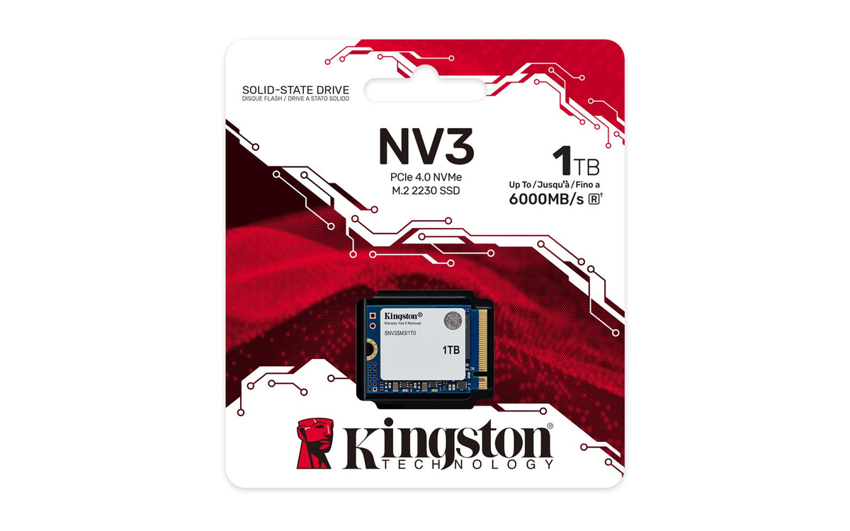 Kingston NV3 - SSD 1 TB - PCIe 4.0 x4 (NVMe) - SNV3SM3/1T0