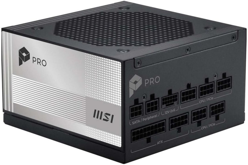 MSI Power Supply 850W 80 PLUS Platinum Active Cooling Model 306-7ZPLY11-HD8