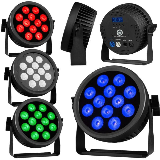 Light4Me CREE ALU QUAD PAR 12 Stage Light 5908249827509