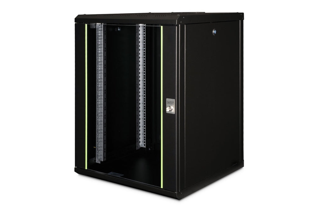 DIGITUS Wall-mounted Rack 16U 600x600 mm Black DN-19 16U-6/6-SW