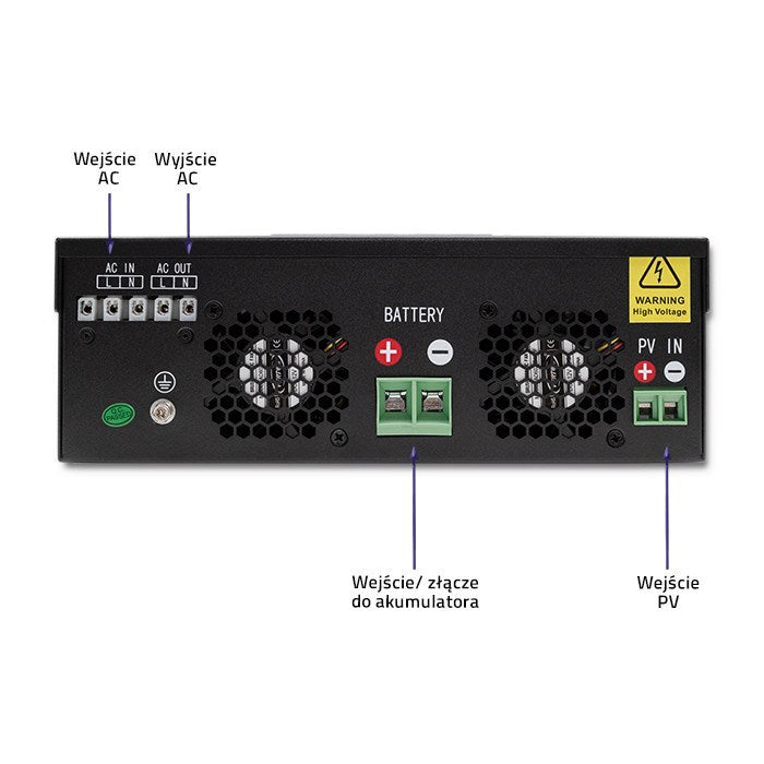 Qoltec Hybrid Off-Grid Solar Inverter 3KVA 2.4kW 80A MPPT