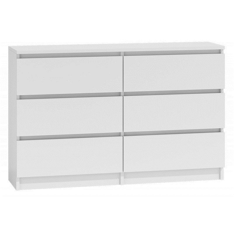 Topeshop M6 120 BIEL Chest of Drawers White