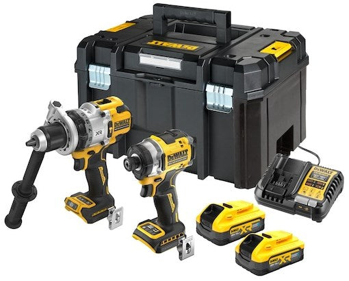 DEWALT DCK2200H2T Kit with DCD1007 Drill/Driver and DCF860 Impact Driver - 18V POWERSTACK