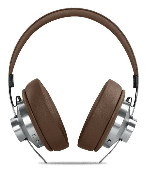 Muse M-298 SBR headphones/headset Wired & Wireless Head-band Calls/Music Bluetooth Brown  Silver