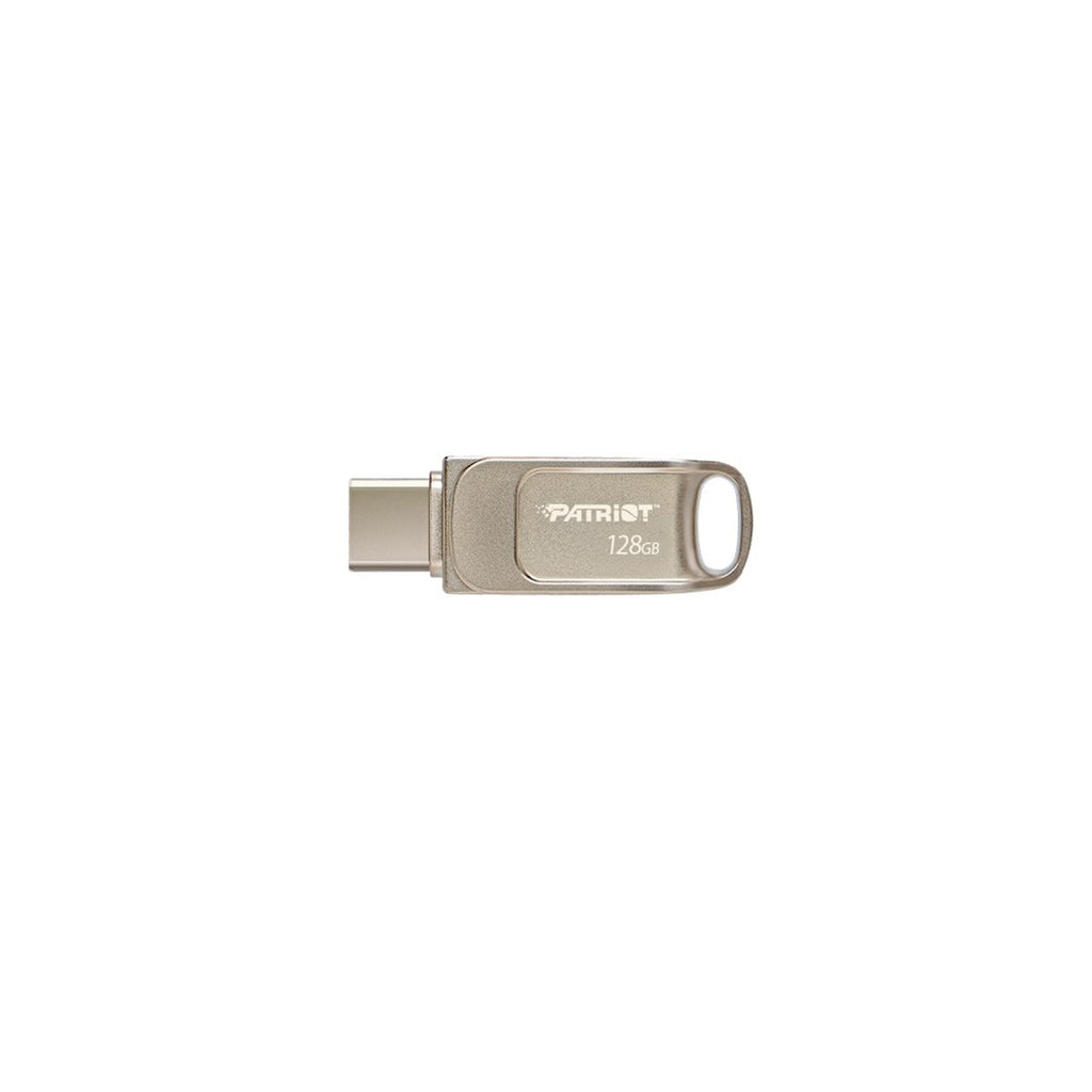 Patriot Memory Tab T560 128GB USB Flash Drive Dual USB 120MB/s (PS128GT560DS5D) Silver