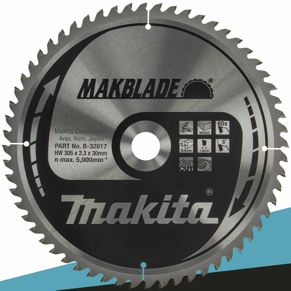 MAKITA MakBlade Circular Saw Blade 305 mm 60 Teeth 30 mm Bore B-32817