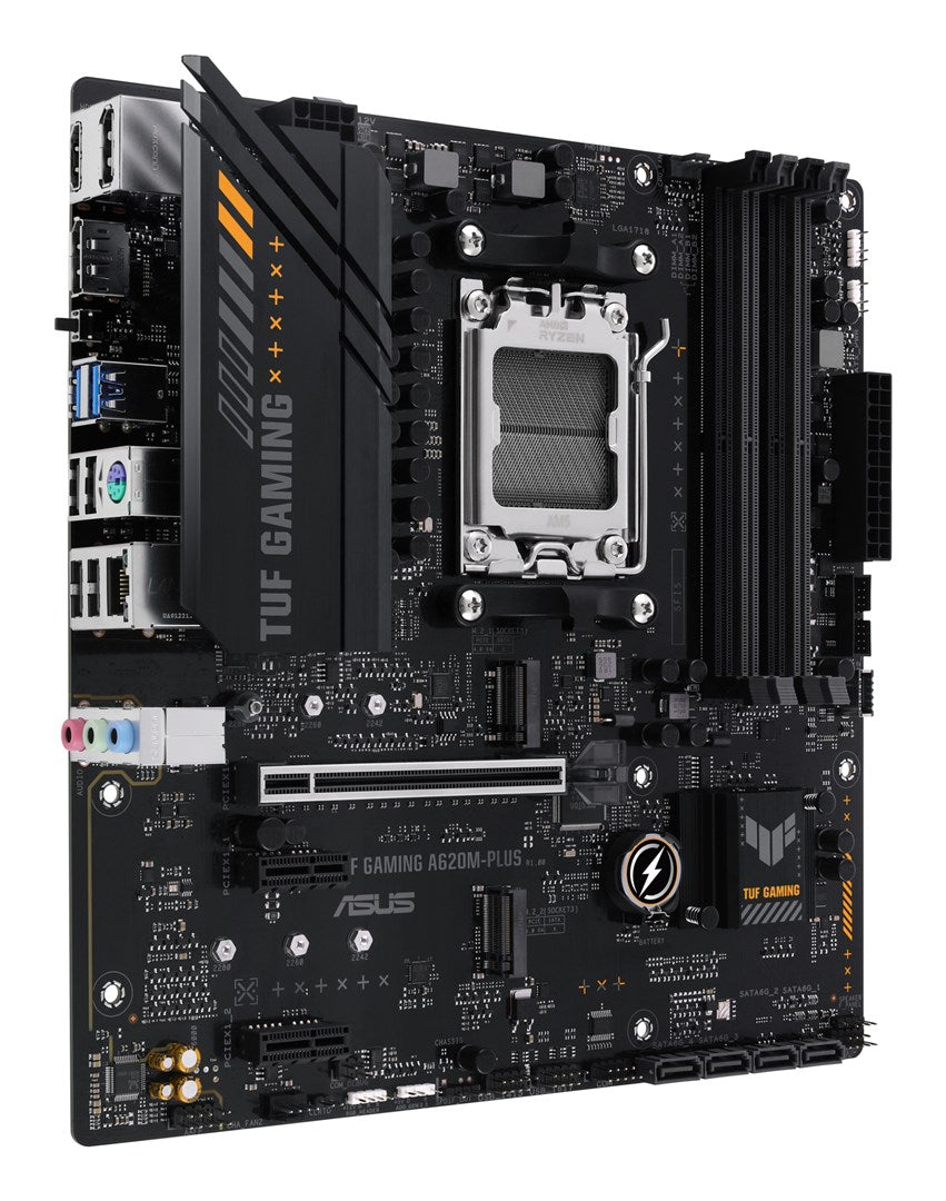 ASUS TUF GAMING A620M-PLUS Motherboard - micro ATX - Socket AM5 - AMD A620 Chipset (90MB1EZ0-M0EAY0)