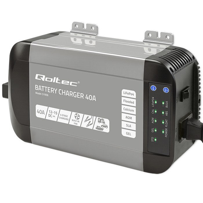 Qoltec Intelligent Professional Monolith Battery Charger 40A 12V