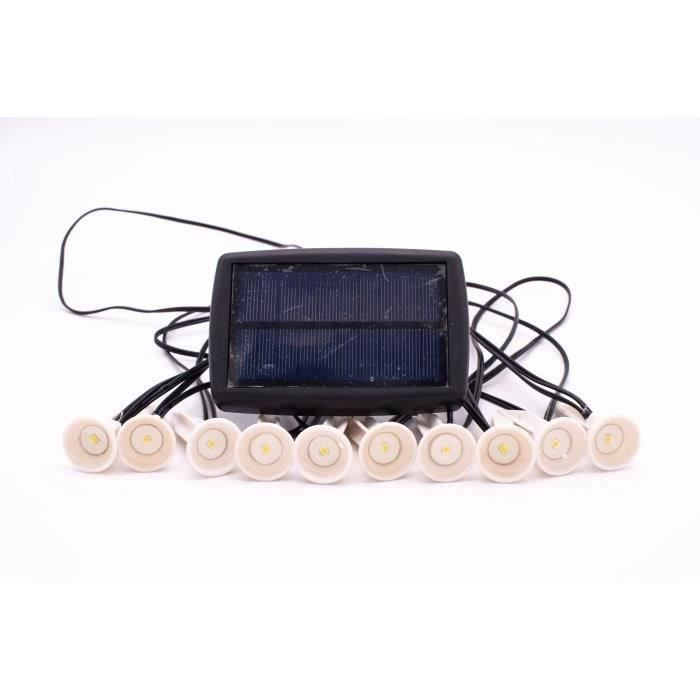 GALIX Solar String Lights - 10 White LEDs - 5 m - 0.5W - 100 Lumens