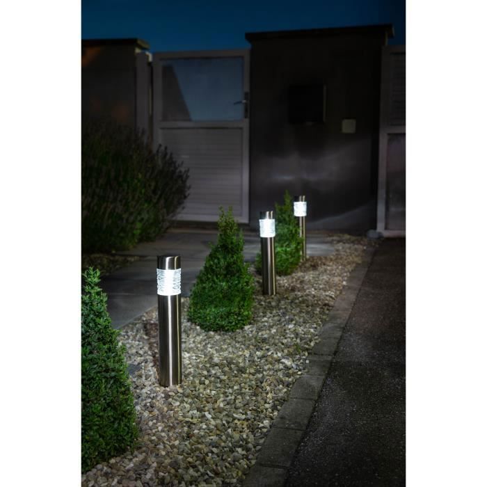 GALIX Stainless Steel Solar Bollard - 0.13W - 10 Lumens