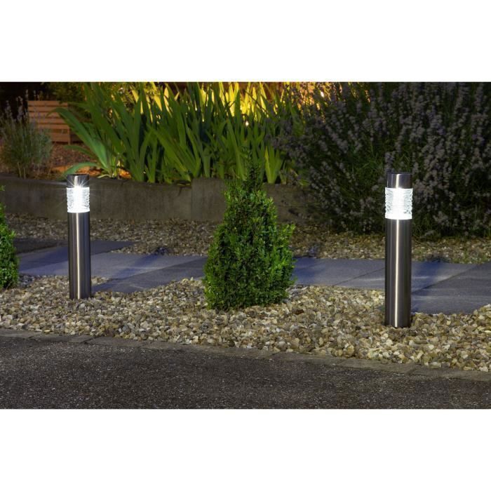GALIX Stainless Steel Solar Bollard - 0.13W - 10 Lumens