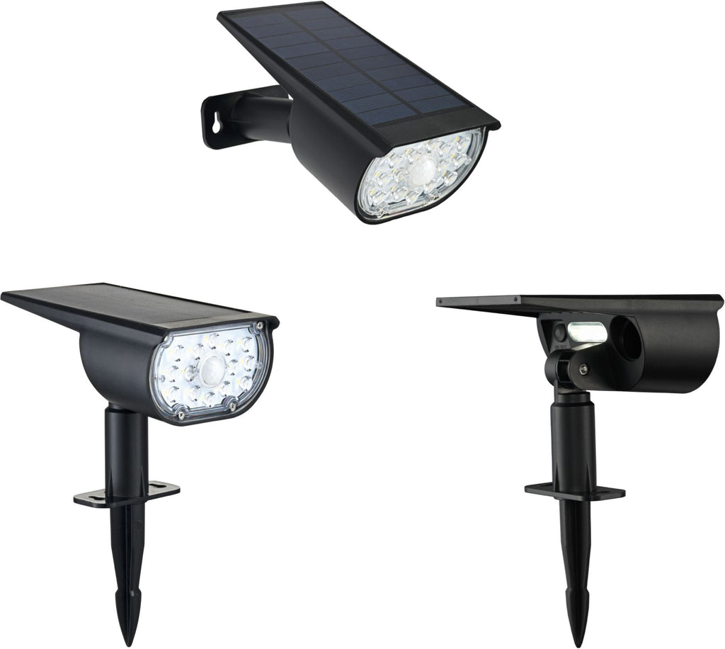 GALIX Solar Spotlight - G2603 - 300 Lumens - Motion Sensor - Outdoor