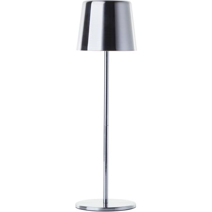 XAANA BRILLIANT Outdoor Table Lamp - Rechargeable - Chrome - LED - 2W - IP44 160lm
