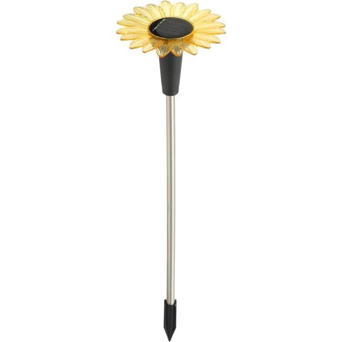 GALIX G4460 Solar Light Decoration - Sunflower Shape - H44cm - 2 White SMD LEDs
