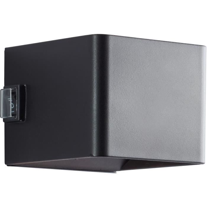 ISEO Magnetic Outdoor Wall Light - Rechargeable - Black - LED - Motion Sensor - 4W - 300lm - 3000K - USB