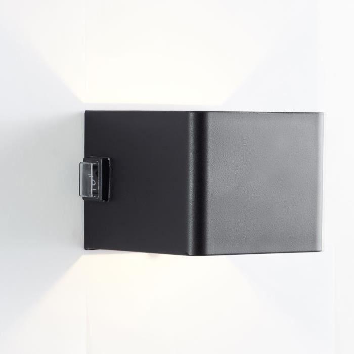 ISEO Magnetic Outdoor Wall Light - Rechargeable - Black - LED - Motion Sensor - 4W - 300lm - 3000K - USB