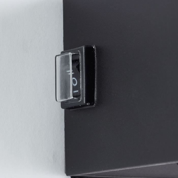 ISEO Magnetic Outdoor Wall Light - Rechargeable - Black - LED - Motion Sensor - 4W - 300lm - 3000K - USB