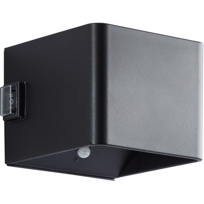 ISEO Magnetic Outdoor Wall Light - Rechargeable - Black - LED - Motion Sensor - 4W - 300lm - 3000K - USB