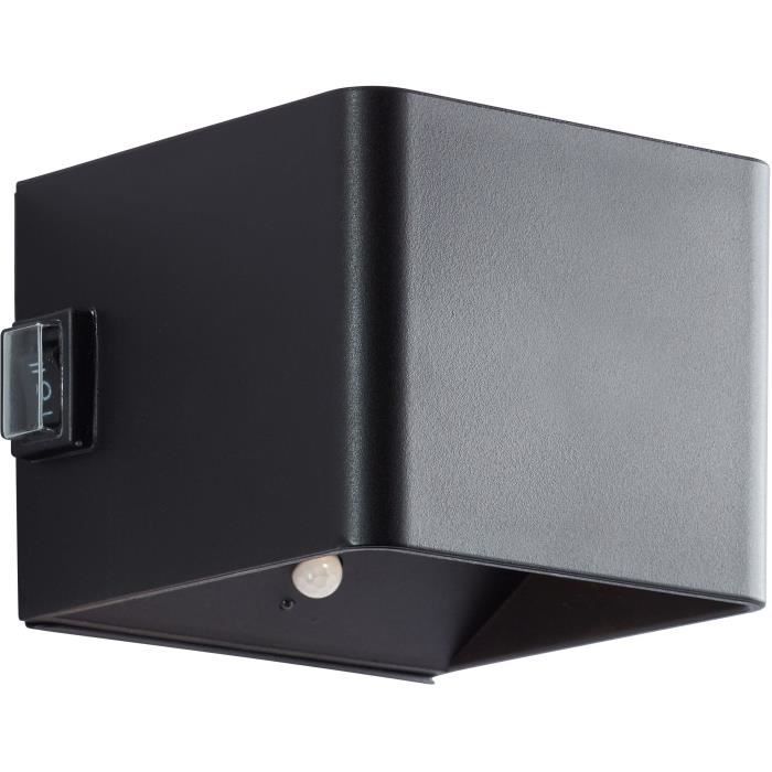 ISEO Magnetic Outdoor Wall Light - Rechargeable - Black - LED - Motion Sensor - 4W - 300lm - 3000K - USB