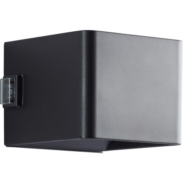 ISEO Magnetic Outdoor Wall Light - Rechargeable - Black - LED - Motion Sensor - 4W - 300lm - 3000K - USB