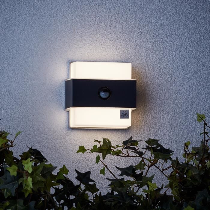 BRILLIANT Outdoor Wall Light - ARCHIE - Motion Detector - Metal & Plastic - Anthracite - Integrated LED - 7.5 W - IP44