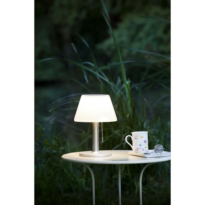 GALIX G2 Solar Table Lamp - 100 Lumens - Plastic and Stainless Steel Tube
