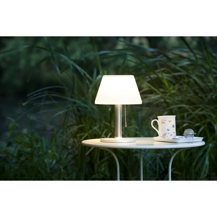 GALIX G2 Solar Table Lamp - 100 Lumens - Plastic and Stainless Steel Tube