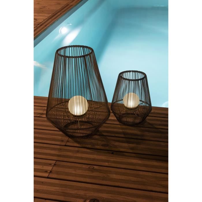 GALIX Decorative Solar Lantern with Beaded Ball - H30 - 10 Lumens - 8 Hours Illumination