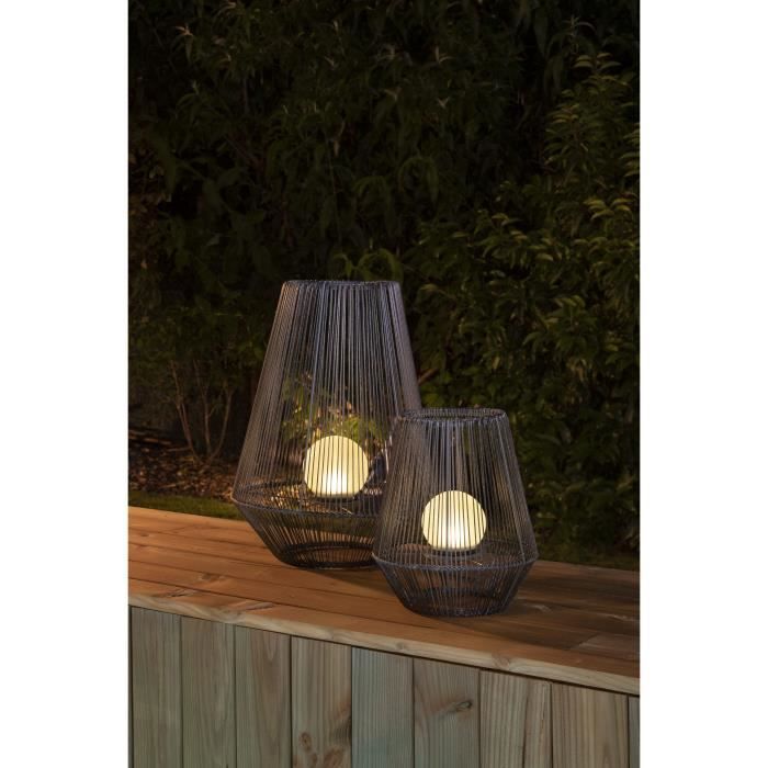 GALIX Decorative Solar Lantern with Beaded Ball - H30 - 10 Lumens - 8 Hours Illumination