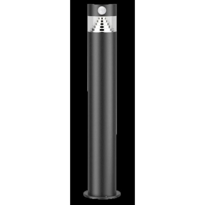 GALIX Solar Bollard - G4585C - High Brightness - Stainless Steel with Motion Sensor - H50 cm - 150 Lumens