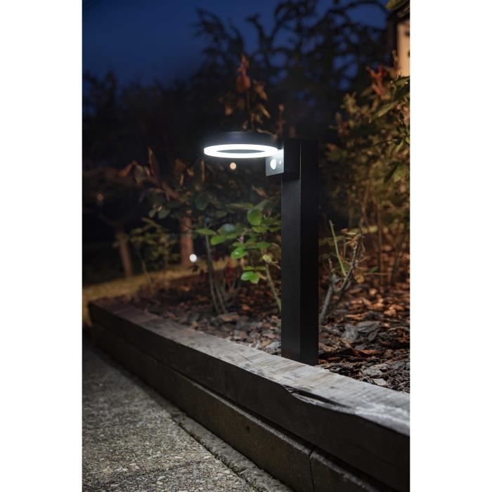 GALIX Solar Bollard - G4590B - Very Bright - Stainless Steel with Motion Sensor - H50 cm - 1000 Lumens