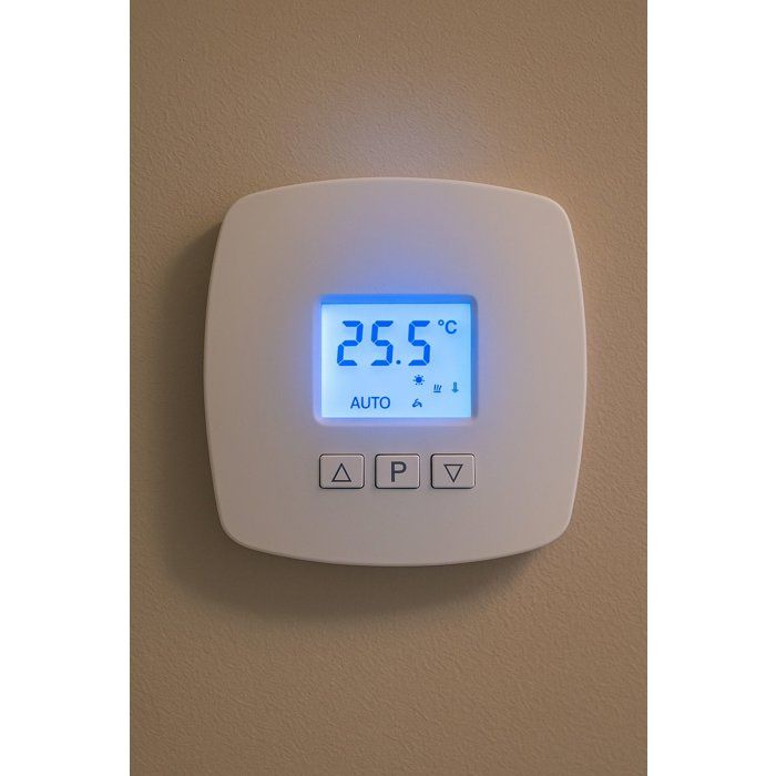 Thermostat digital - GAO - Branchement 2 fils - Réglage 530°C - 4 modes Eco/Confort/Hors-gel/Standby