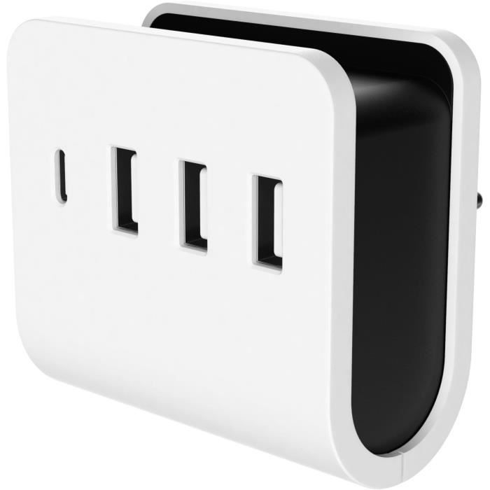 GAO Wall Charger - 4 USB Ports (3 USB-A, 1 USB-C), Fast Charging