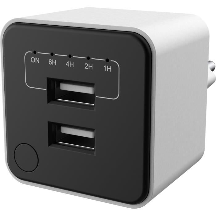 GAO Dual USB Charger - Adjustable Timer, Automatic Shut-Off
